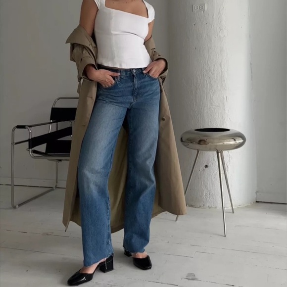 REFORMATION Cary High Rise Slouchy Wide Leg Jeans in Colorado 25 - Picture 4 of 8